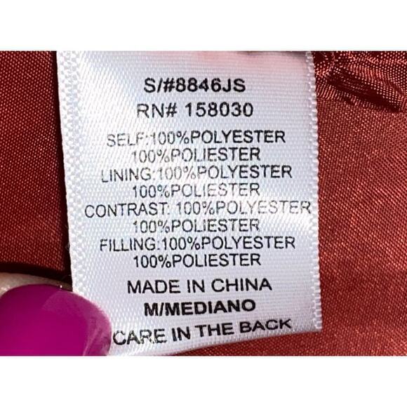 Love Tree Puffer Zip up Barn Jacket with collar Lightweight Size medium - Picture 5 of 7